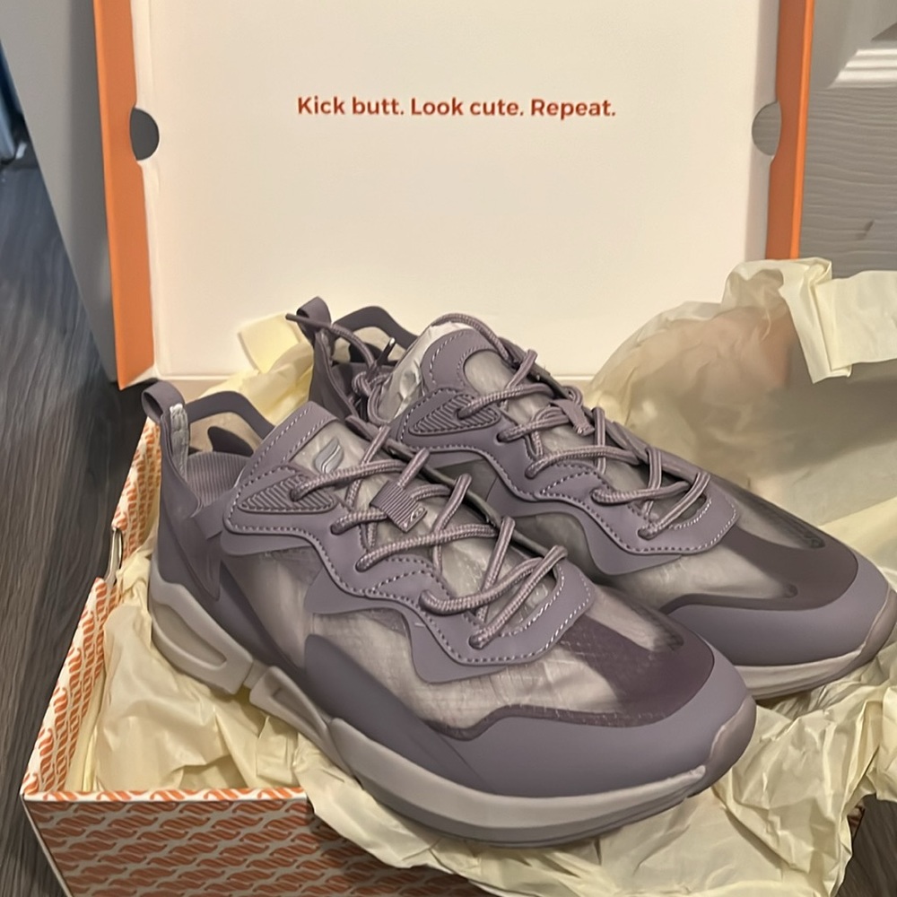 Fabletics Women's Sneakers in Lavender and Gray